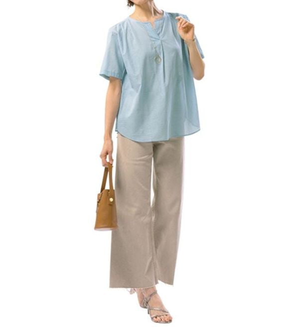 ルフラン（ルフラン）の「【３色組】綿１００％チェック柄ブラウス（ブラウス）」｜詳細画像