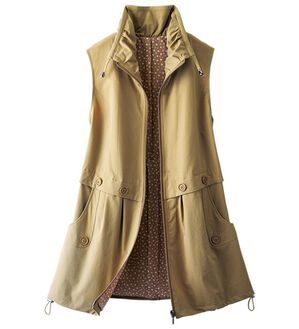 ルフラン（ルフラン）の「洒落てて使える軽やかベスト（ベスト）」｜ベージュ