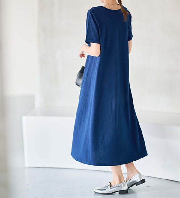 RANAN（ラナン）の「＜ＢＣ＞綿１００％ひんやりポケット付マキシワンピース（その他ワンピース）」｜詳細画像