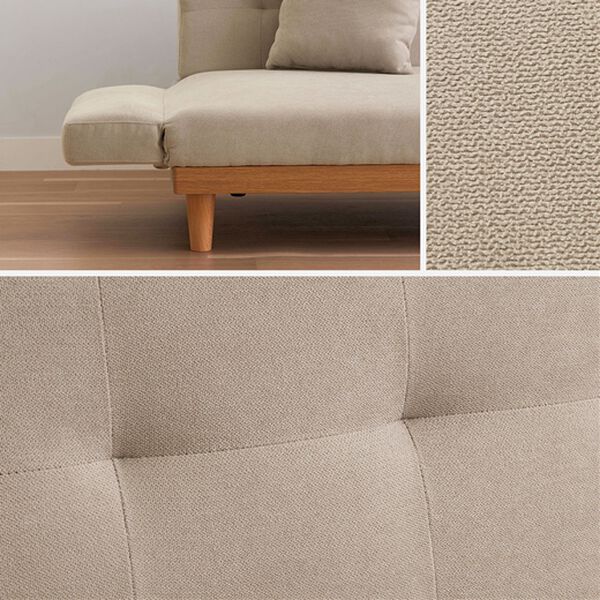 iellio（イエリオ）の「肘リクライニング木飾り付ソファＲｏｓｉｅ＜１．５人掛＞（ソファ）」｜詳細画像