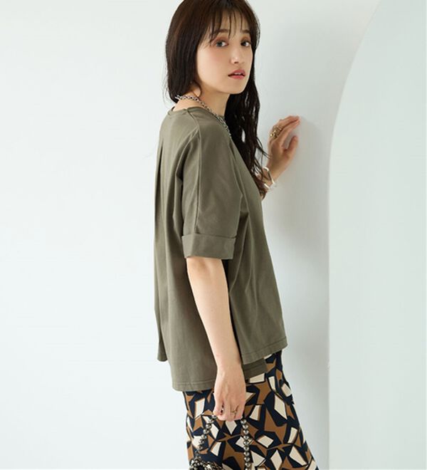 BELLUNA（ベルーナ）の「ヒンヤリ実感！大人顔サマ見えゆったりＴシャツ（Tシャツ）」｜詳細画像