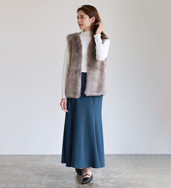 Pierrot（ピエロ）の「ストレッチマーメイドスカート（ロングスカート）」｜詳細画像