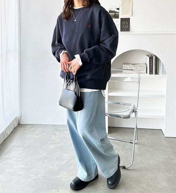 GeeRA（ジーラ）の「【U.S. POLO ASSN.】表ピーチ裏起毛スウェット（トレーナー・スウェット）」｜詳細画像