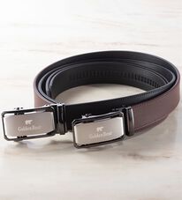 「【２本組】＜ゴールデンベア＞秒で着脱！ラクラク快適ベルト（メンズベルト）」