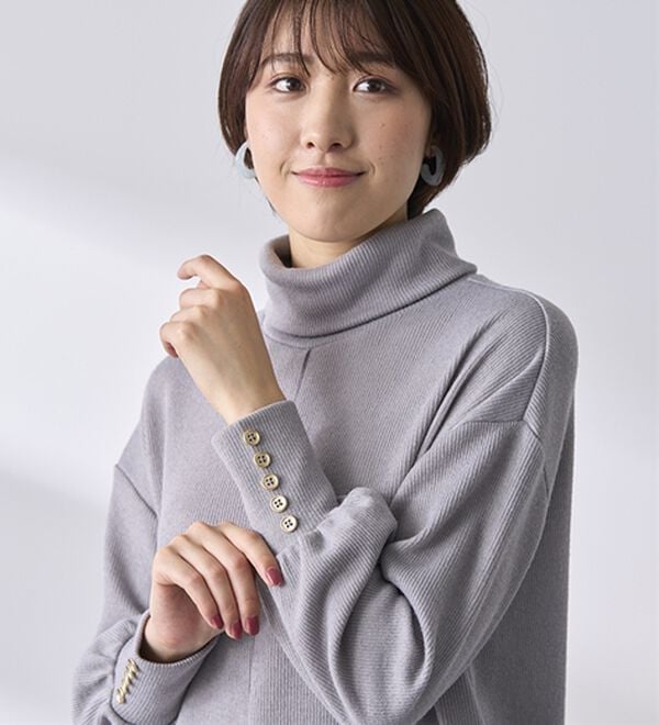 BELLUNA（ベルーナ）の「ニット見えデザインチュニック（チュニック）」｜詳細画像