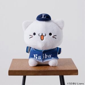 「【ビジター】ライオンズ&times;べるーにゃぬいぐるみ（おもちゃ・ぬいぐるみ）」｜白系