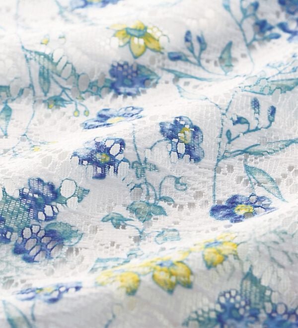 BELLUNA（ベルーナ）の「上品レース花柄プリントカーディガンアンサンブル（アンサンブル）」｜詳細画像