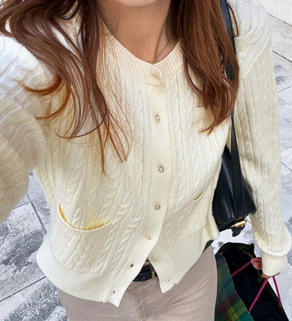 GeeRA（ジーラ）の「ミニケーブルニットカーディガン（その他カーディガン）」｜詳細画像