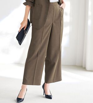 BELLUNA（ベルーナ）の「リネンライクワイドパンツ（ワイドパンツ・ガウチョ）」｜詳細画像