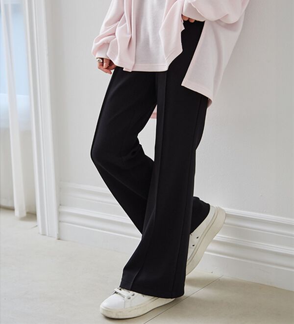 RANAN（ラナン）の「美脚見えツイルフレアーパンツ（フルレングスパンツ）」｜詳細画像