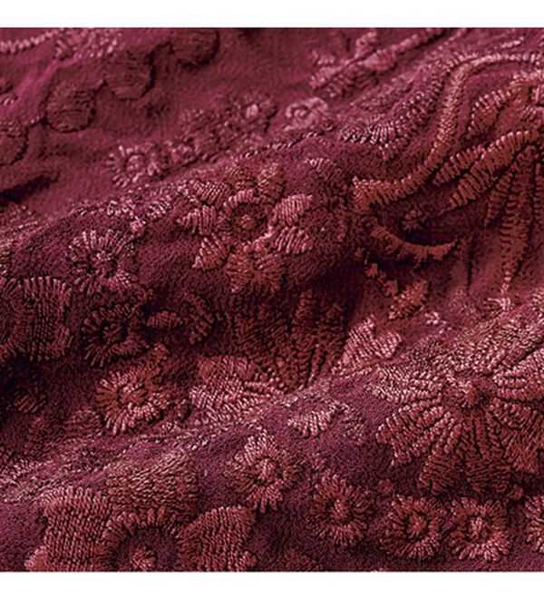 VINNO（ヴィノ）の「刺しゅうレースハイネックブラウス（ブラウス）」｜詳細画像