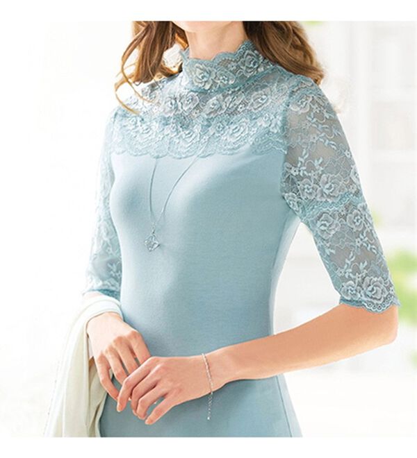 「【５色組】気分華やぐ！汗取り付レースインナー（肌着・インナーウェア）」｜詳細画像