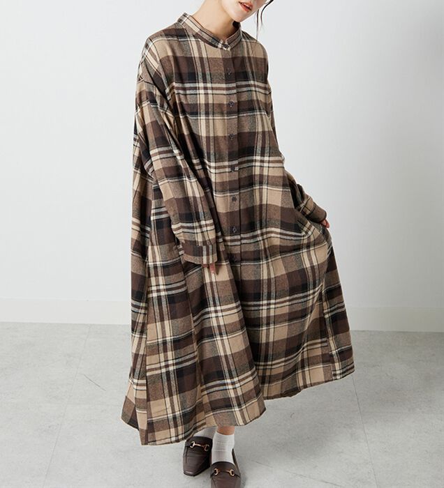 conte ワンピース 「conte」フランネル ロングワンピース : ZOZOTOWN 