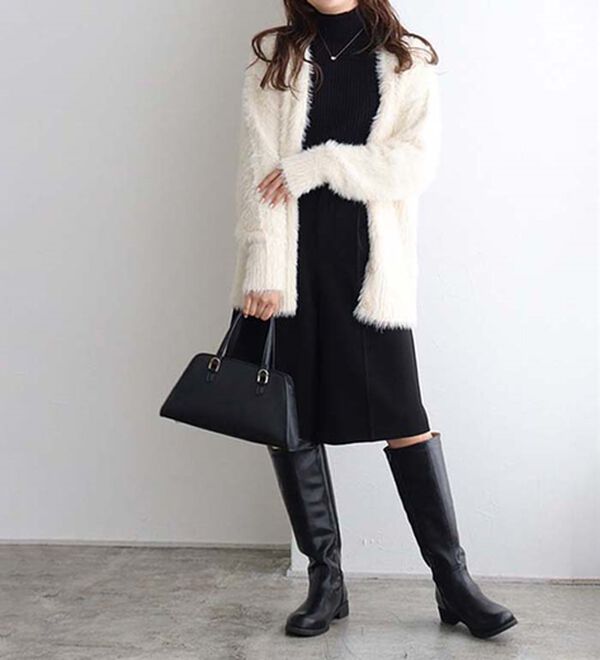 Pierrot（ピエロ）の「着回しストレッチリブハイネックニット（ニット・セーター）」｜詳細画像