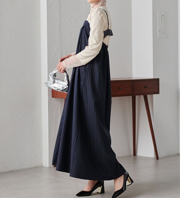 RANAN（ラナン）の「異素材デザインキャミワンピ（その他ワンピース）」｜詳細画像