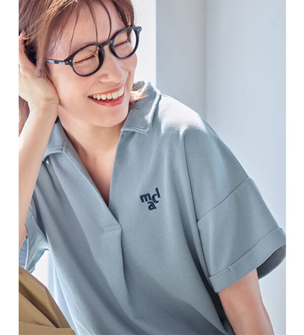 Viola e Viola（ヴィオラ エ ヴィオラ）の「【ｍａｒｉｅ　ｃｌａｉｒｅ　ＳＰＯＲＴ】スキッパーポロチュニック（チュニック）」｜詳細画像