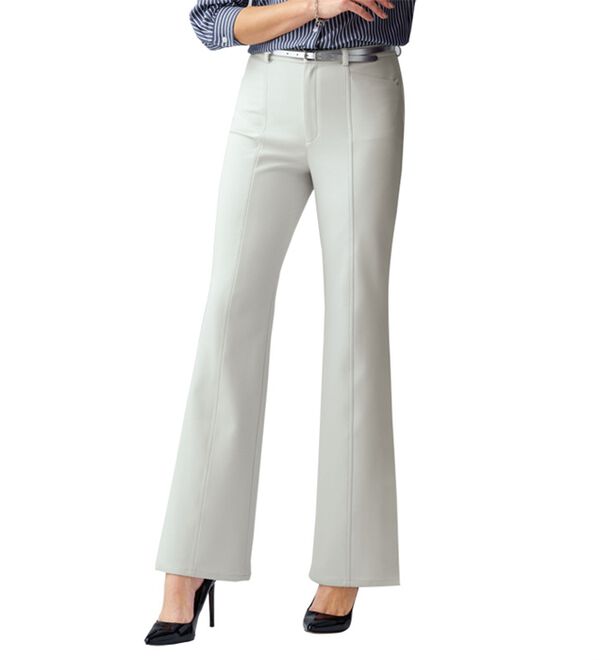 すっきり伸びる！ハイテンション美脚パンツ ブーツカット - ベルーナ