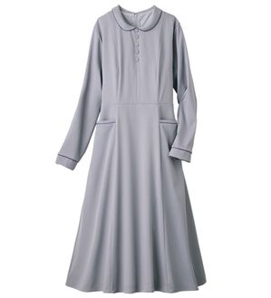 ルフラン（ルフラン）の「洗える！フロント釦ワンピース（その他ワンピース）」｜ラベンダー