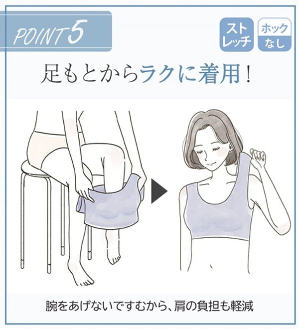 LAVIENNE（ラヴィエンヌ）の「【吸汗速乾】綿混メッシュの締め付けにくいＳｕ－ｐｉｔａ（スーピタ）ブラ・ショーツ（別売）（ブラジャー）」｜詳細画像