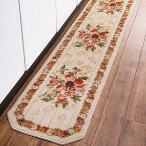 「バラ柄ロングキッチンマット（キッチンマット）」｜1