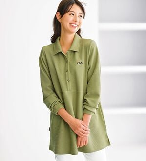 BELLUNA（ベルーナ）の「＜ＦＩＬＡ＞リブニットソーポロチュニック（チュニック）」｜詳細画像