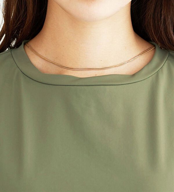 BELLUNA（ベルーナ）の「ヒンヤリ爽快！異素材切替プルオーバー（カットソー）」｜詳細画像