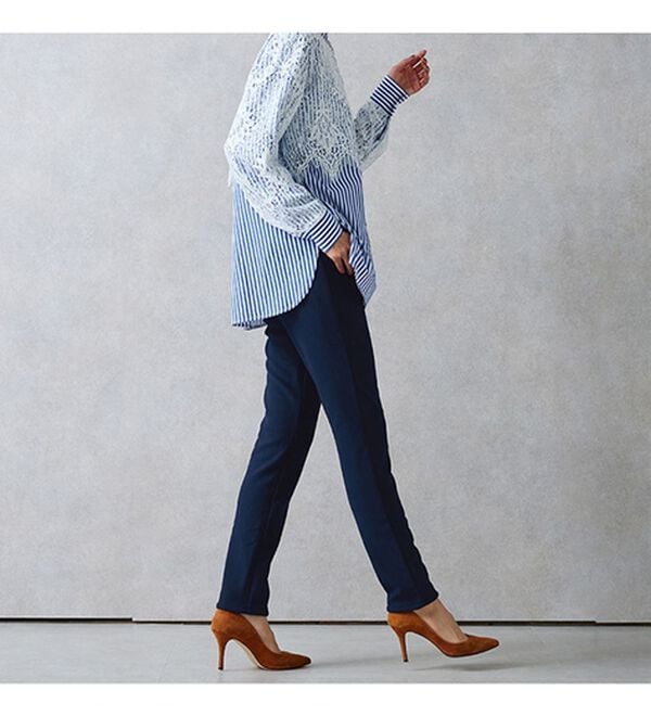 RANAN（ラナン）の「＋１０度素材！蓄熱保温裏起毛ストレッチスリムパンツ（フルレングスパンツ）」｜詳細画像