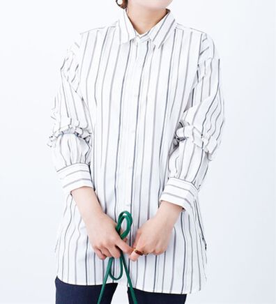 BELLUNA（ベルーナ）の「＜ＳＯＬＯＴＥＸ　Ｒ＞パールボタンチュニック（シャツ）」