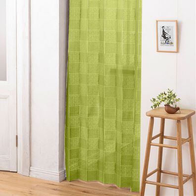 「間仕切りパタパタＵＶ見えにくいカーテン＜のれん　レース　遮熱　断熱　ＵＶカット　北欧風　目隠しカーテン　ドア仕切り　玄関＞（のれん・間仕切り・カーテン関連品）」