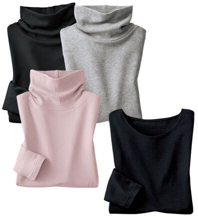 「【４枚組】吸湿発熱　素肌よろこぶ綿１００％インナー（肌着・インナーウェア）」