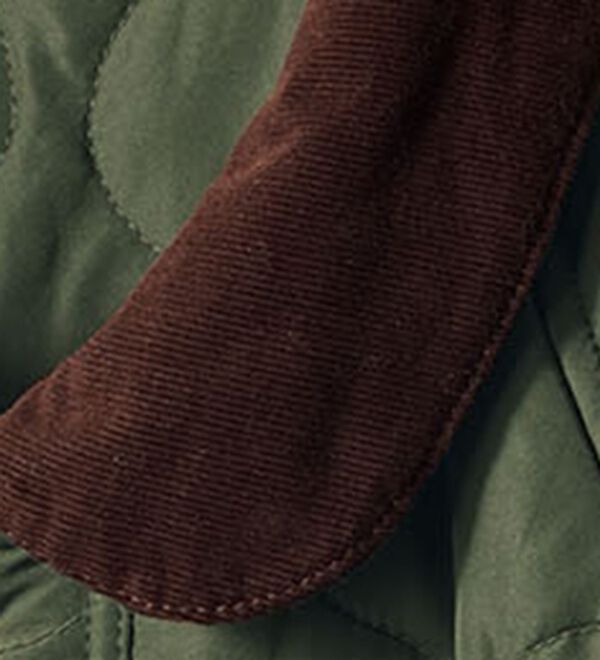 BELLUNA（ベルーナ）の「＜＆ｃｏｃｏｃｈｉ＞配色コーデュロイ衿中わたキルトコート（ハーフコート）」｜詳細画像