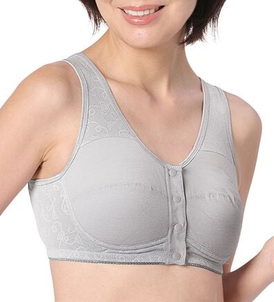 「【２色組】メッシュで涼やか前開きソフトブラ（ノンワイヤーブラ）」