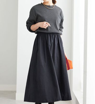 BELLUNA（ベルーナ）の「ドッキングデザインロングワンピース（ドッキングワンピース）」