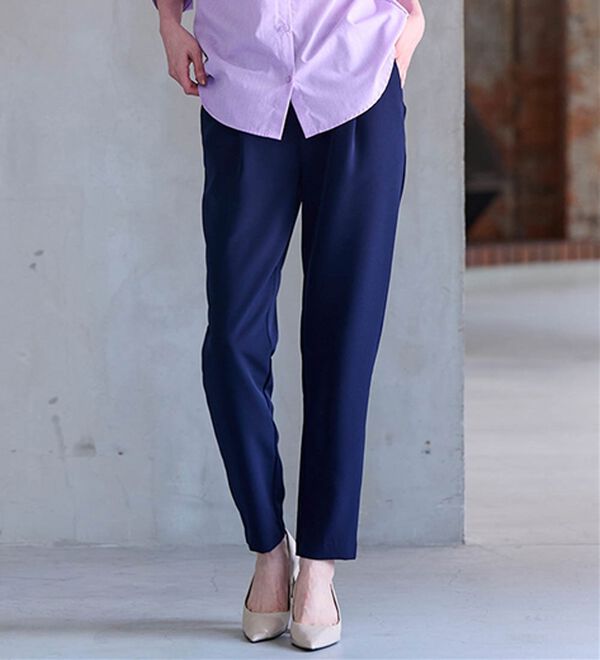 RANAN（ラナン）の「【選べる股下】美脚シルエットタックパンツ（フルレングスパンツ）」｜詳細画像