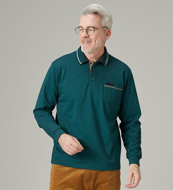 「＜ダンロップ・リファインド＞日本製裏起毛ポロシャツ（メンズポロシャツ）」｜詳細画像