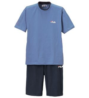 「＜フィラ＞綿１００％吸汗速乾ルームウェア（メンズルームウェア）」｜アッシュブルーセット