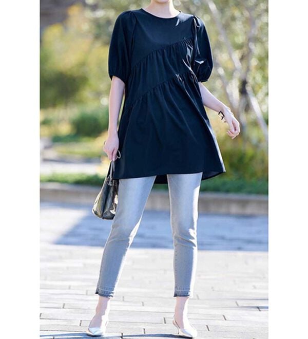 RANAN（ラナン）の「ひんやり！ななめティアードチュニック（チュニック）」｜詳細画像