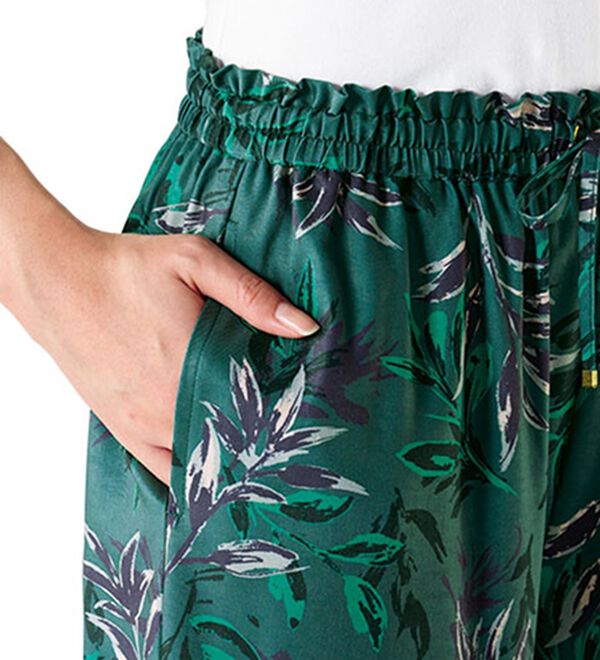 BELLUNA（ベルーナ）の「ゆったり快適プリントワイドパンツ（ワイドパンツ・ガウチョ）」｜詳細画像