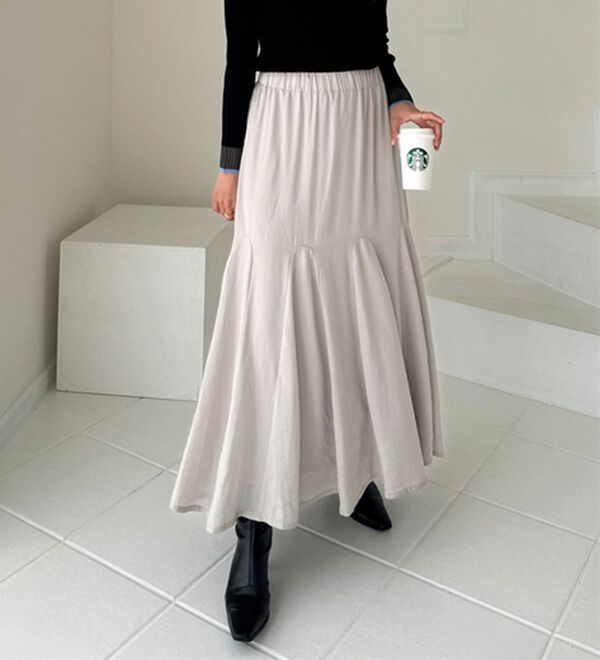 GeeRA（ジーラ）の「切替フレアーロングスカート（ロングスカート）」｜詳細画像