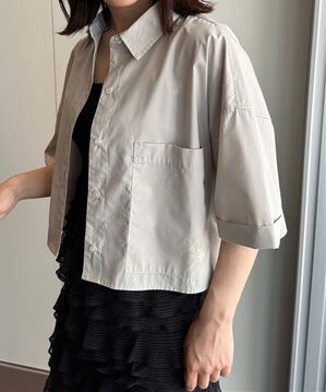 RANAN（ラナン）の「＜U.S.POLO ASSN.＞ ビックポケットクロップドシャツ（シャツ）」｜グレー