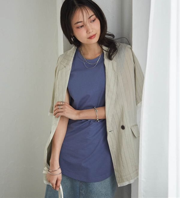 RANAN（ラナン）の「＜BC＞綿100％ひんやりタンクトップ（カットソー）」｜詳細画像