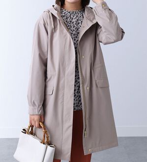 BELLUNA（ベルーナ）の「【高見え】防風はっ水ロング丈マウンテンパーカー（ロングコート）」｜サンドベージュ