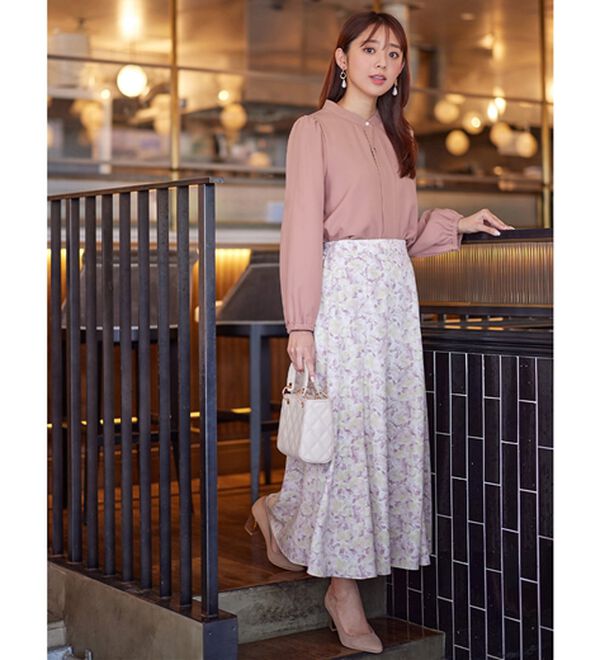 alotta（アロッタ）の「あったか裏起毛フロントタックブラウス（ブラウス）」｜詳細画像