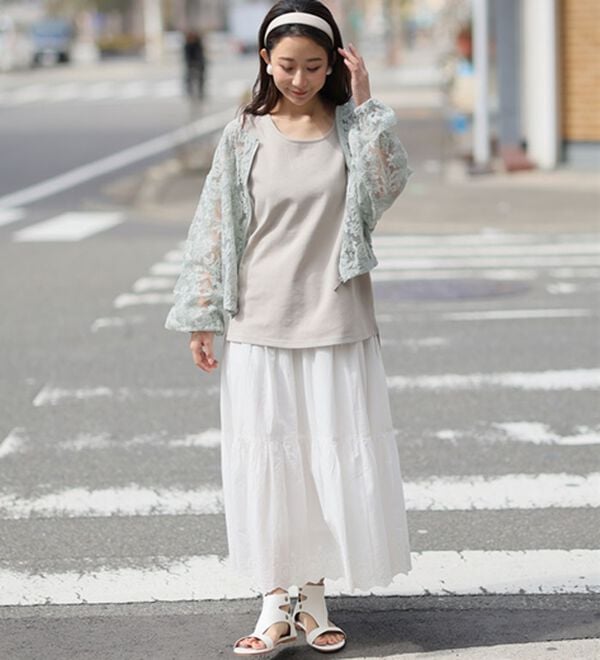 A HAPPY MARILYN（アハッピーマリリン）の「【Ｍ～８Ｌ／選べる裾】【接触冷感・吸水速乾】さらさらタンクトップ（タンクトップ・キャミソール）」｜詳細画像