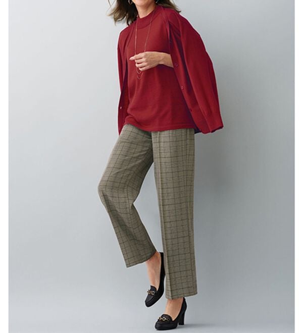 BELLUNA（ベルーナ）の「メリノウール１００％Ｖネックカーディガン（ニットカーディガン）」｜詳細画像