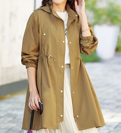 BELLUNA（ベルーナ）の「おしゃれ見え！はっ水ロングコート（ハーフコート）」