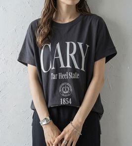 RANAN（ラナン）の「【汗シミ防止】カレッジロゴプリントＴ（Tシャツ）」