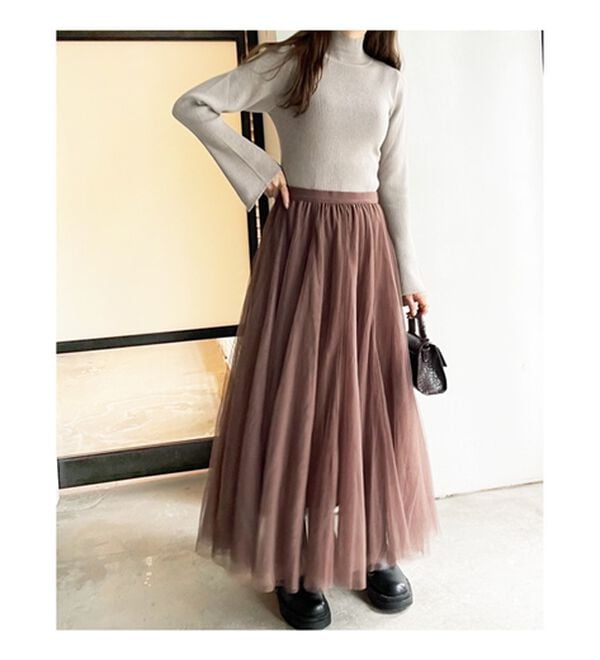 GeeRA（ジーラ）の「フレアーチュールロングスカート（ロングスカート）」｜詳細画像