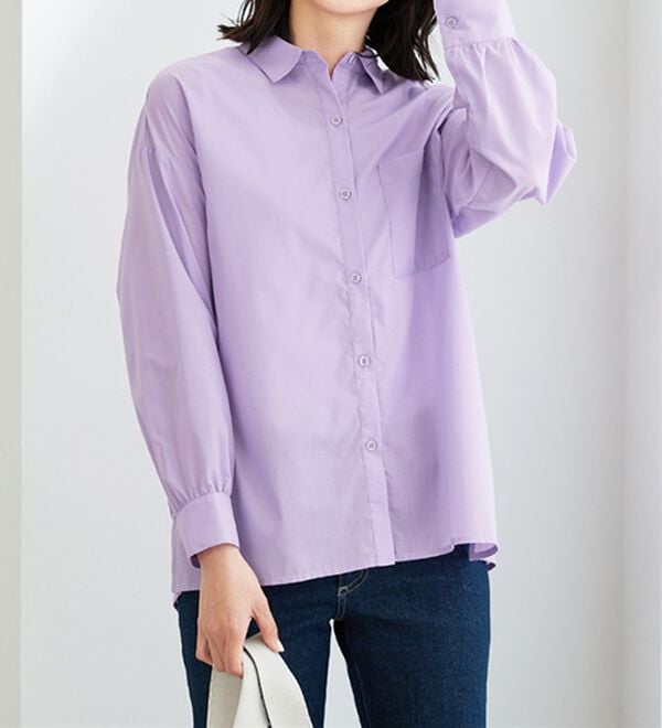 BELLUNA（ベルーナ）の「ベーシックデザインオーバーサイズシャツ（シャツ）」｜詳細画像