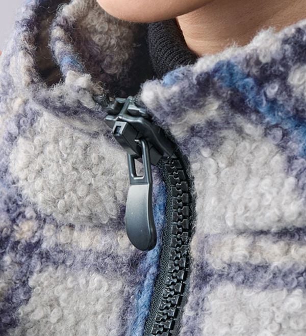 BELLUNA（ベルーナ）の「ループ素材チェック柄衿デザインコート（ハーフコート）」｜詳細画像